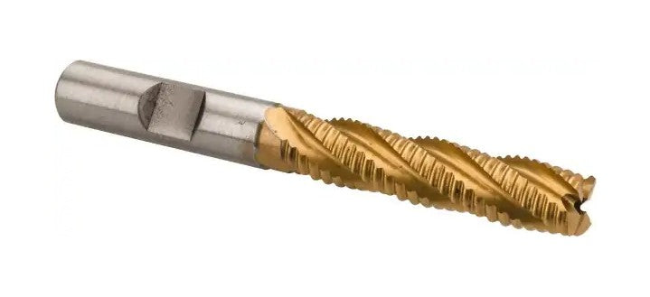 47-525-1 M-42 Cobalt TiN Coated Roughing End Mill 3/8" x 3-3/16" OAL Cutting Tools SPI   