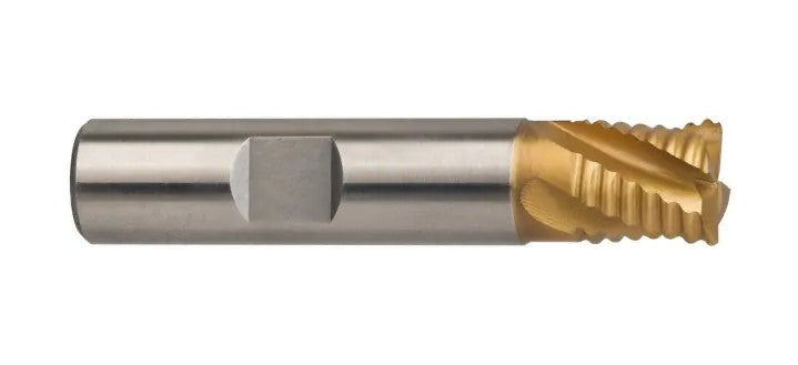 47-527-7 M-42 Cobalt TiN Coated Roughing End Mill 1/2" x 2.5" OAL Cutting Tools SPI   