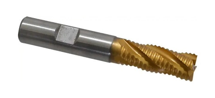 47-528-5 M-42 Cobalt TiN Coated Roughing End Mill 1/2" x 3.25" OAL Cutting Tools SPI   