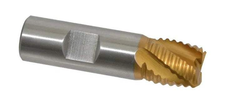 47-534-3 M-42 Cobalt TiN Coated Roughing End Mill 3/4" x 3" OAL Cutting Tools SPI   