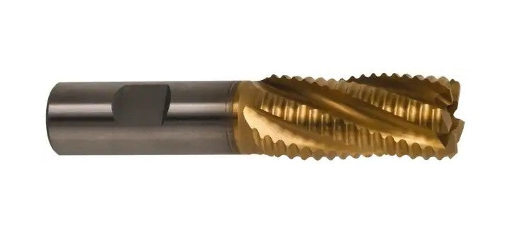 47-537-6 M-42 Cobalt TiN Coated Roughing End Mill 3/4" x 6.25" OAL Cutting Tools SPI   