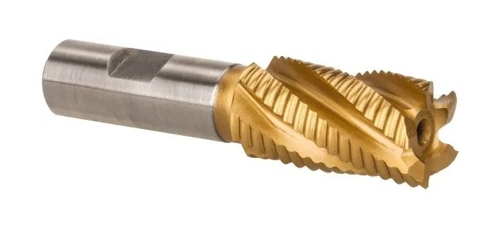 47-541-8 M-42 Cobalt TiN Coated Roughing End Mill 1" x 4-1/8" OAL Cutting Tools SPI   
