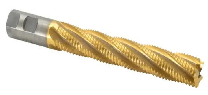 47-546-7 M-42 Cobalt TiN Coated Roughing End Mill 1" x 8.5" OAL Cutting Tools SPI   