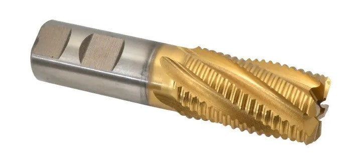 47-547-5 M-42 Cobalt TiN Coated Roughing End Mill 1-1/8" X 4.5" OAL Cutting Tools SPI   