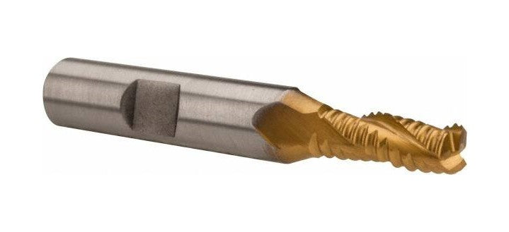 47-646-5 M-42 Cobalt TiN Coated Roughing End Mill 1/4
