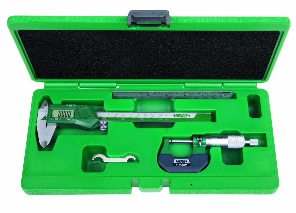 5003-1E INSIZE Electronic Caliper, Micrometer Steel Rule Tool Set Precision Tool Kit Insize   