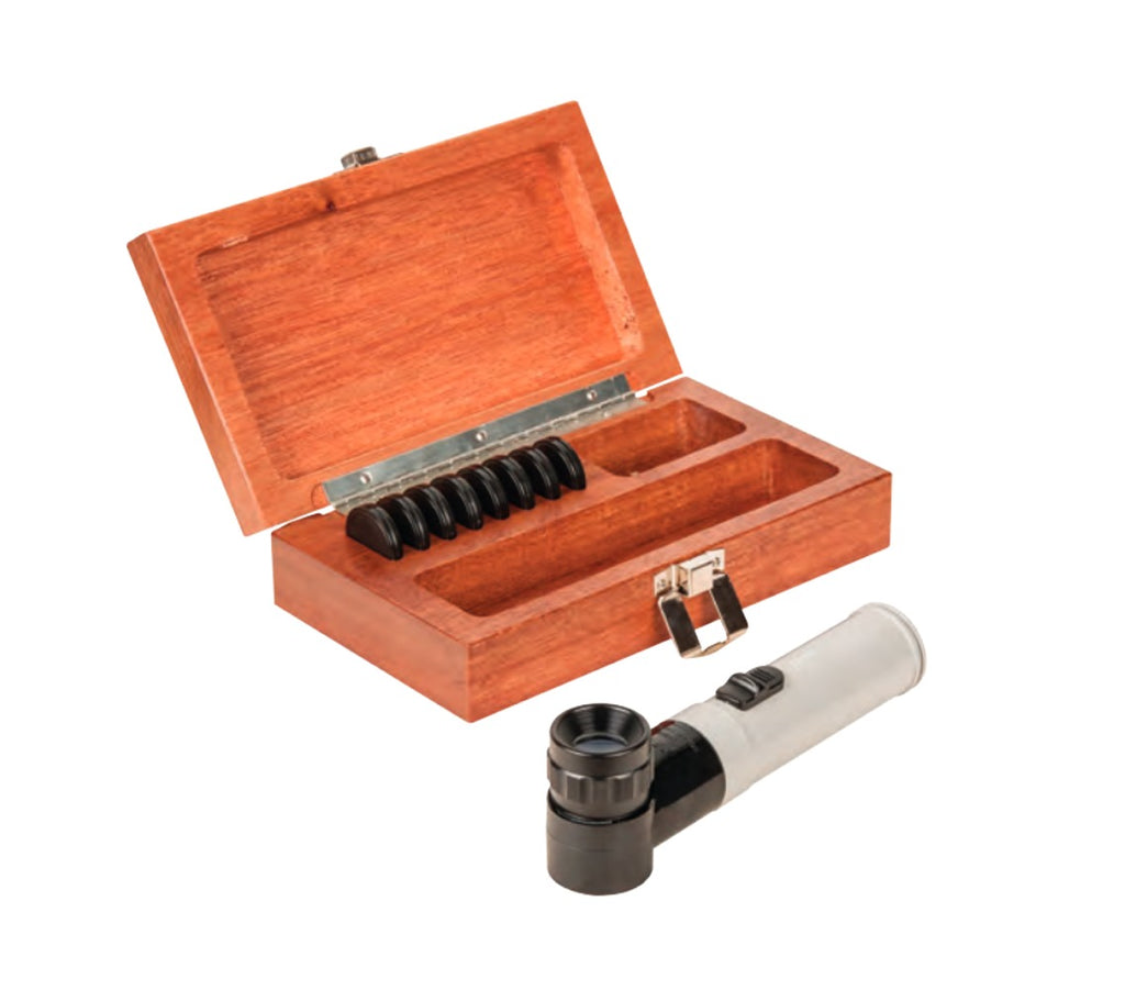 Fowler 10x Pocket Optical Comparator Set With 9 Reticles - Precision Measurement Tools