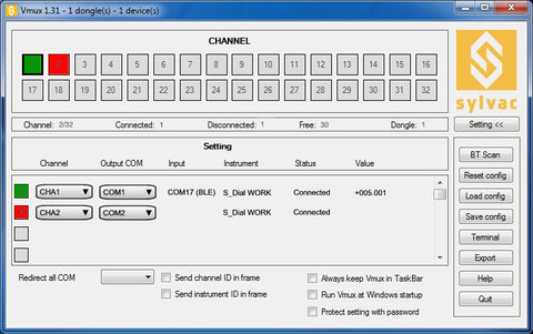 54-777-120 Vmux Fowler / Sylvac Bluetooth Gage Interface Software Measuring Tools & Sensors Fowler   