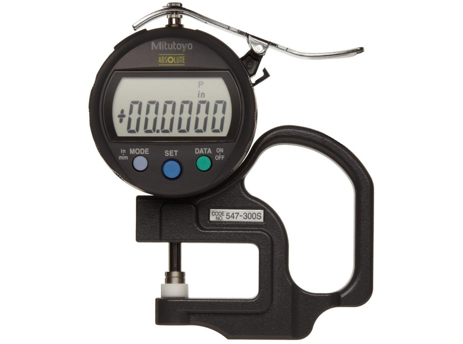 547-300S Mitutoyo Thickness Gage 0.4" Range, 0.0005" Res Digital Thickness Gage Mitutoyo   