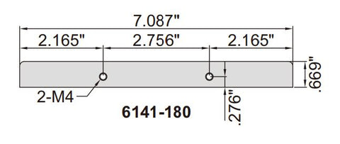 6141-180 Extension Base for INSIZE Depth Gage, 7