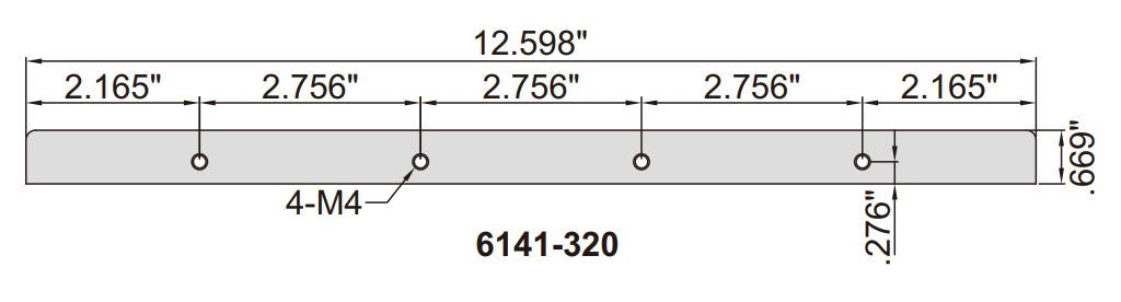 6141-320 Extension Base for INSIZE Depth Gage, 12.598