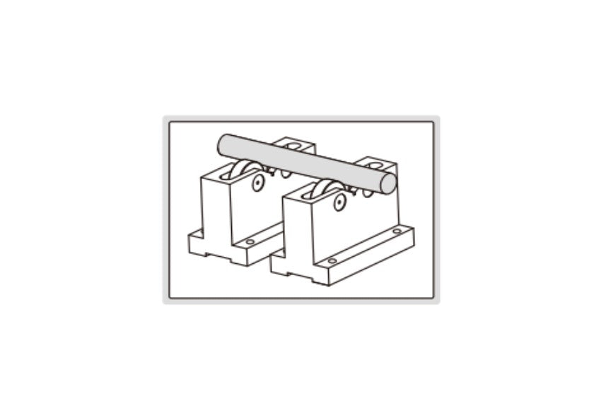 6888-1 INSIZE Roller Bearing V-Blocks Set 6x2.5
