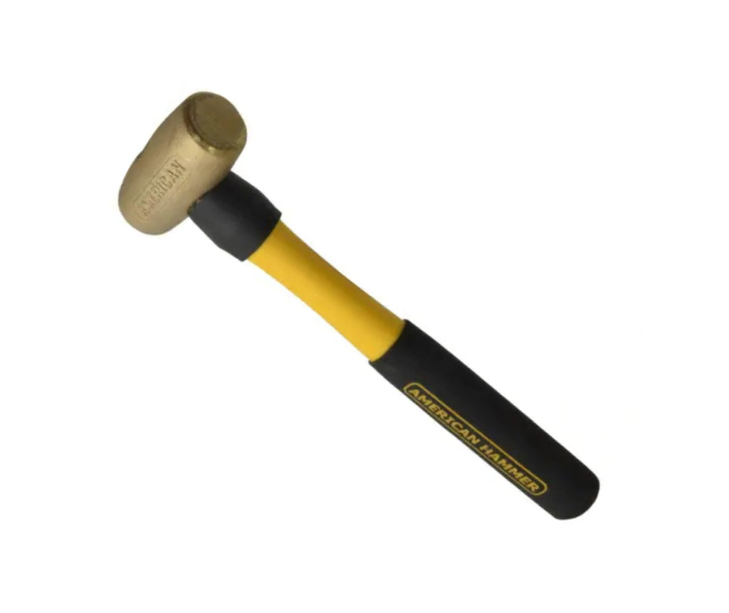 No-Mar Brass Hammer with Fiberglass Handle - Various Sizes Hammers SPI 32 oz  