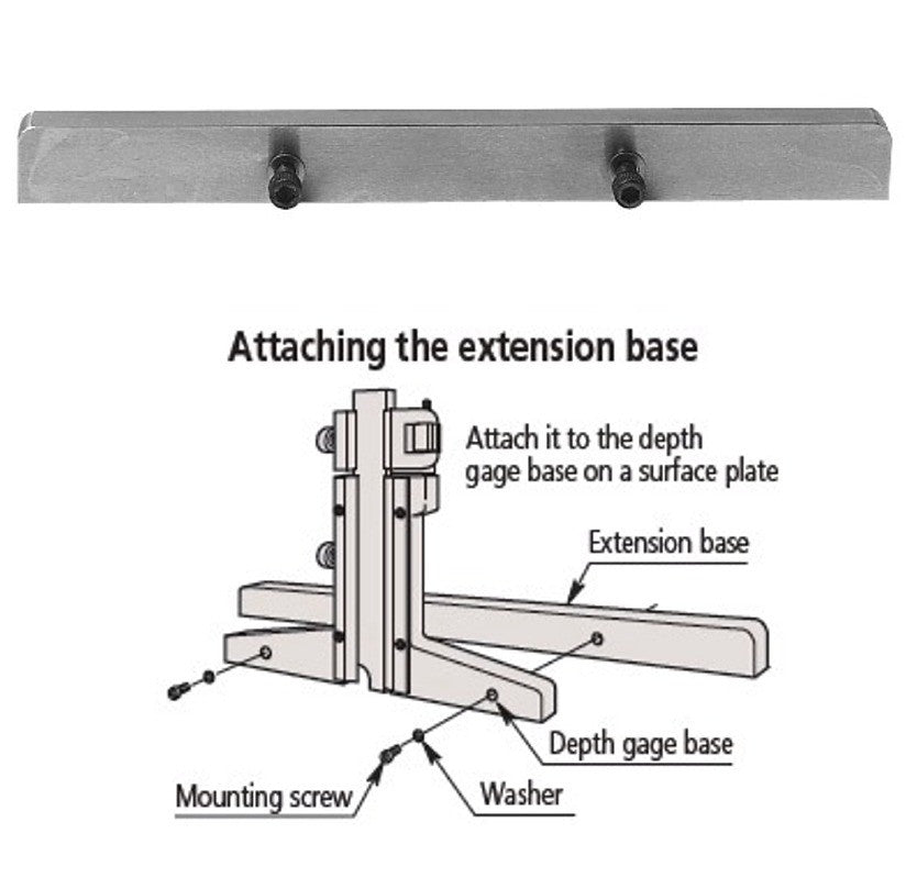 900367 Depth Gage 7" Extension Base Depth Gage Mitutoyo   