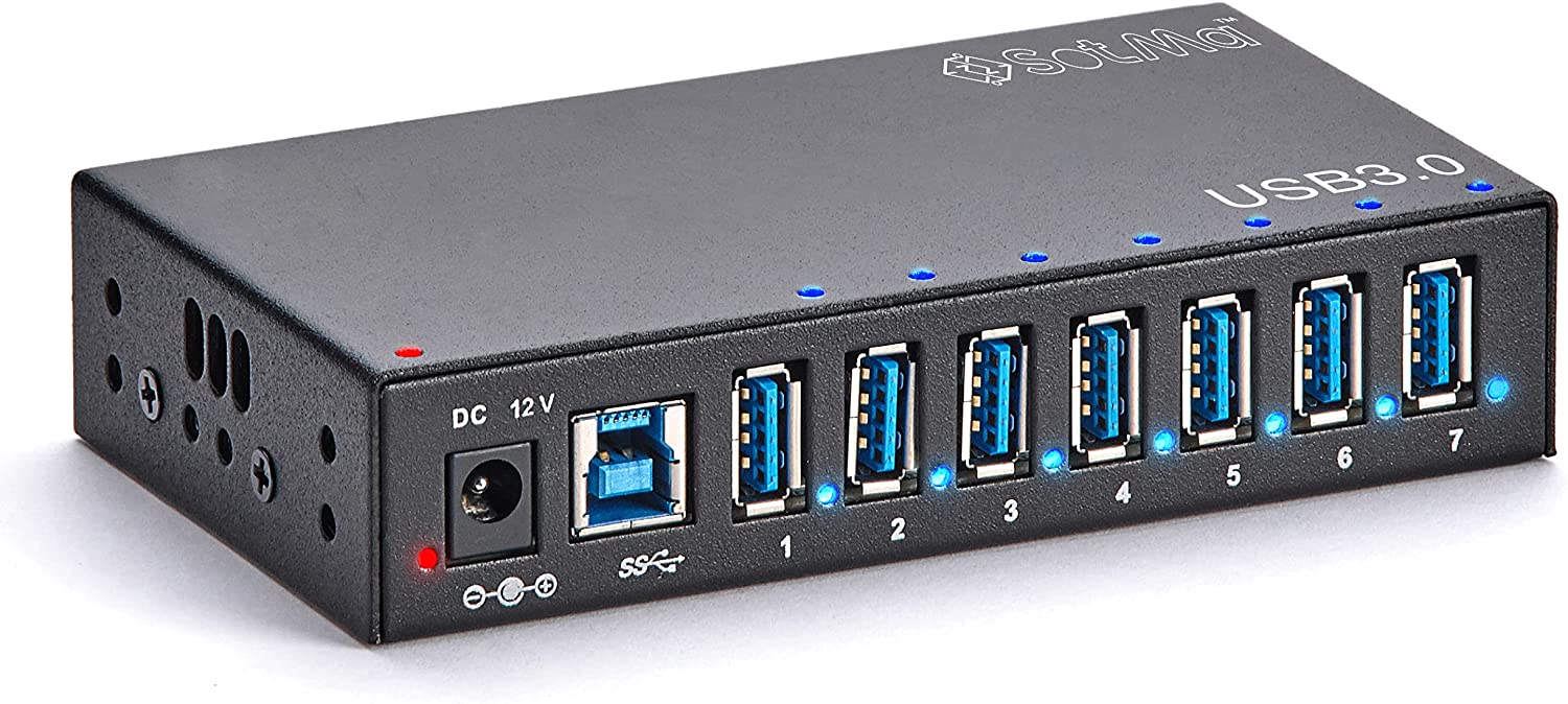 A-173 Industrial USB 3.0 Hub, 7-Ports – GreatGages