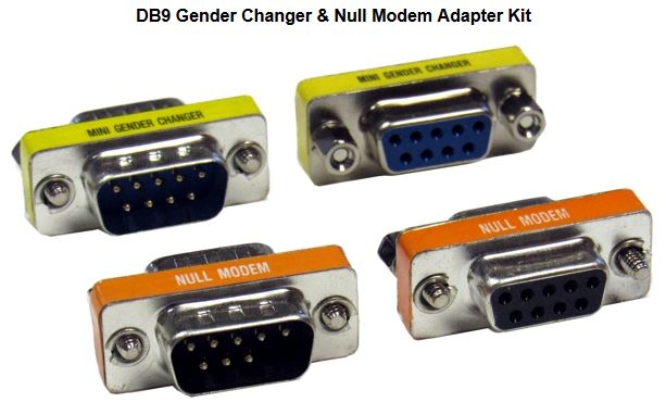 CBL-DB9-ADT-KIT Null Modem & Gender Changer Adapter Kit  MicroRidge   
