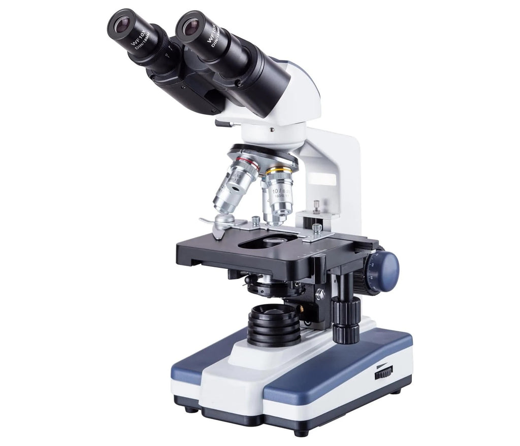 GS-B120C Binocular Compound Microscope w/ 3D Stage, 40X-2500X