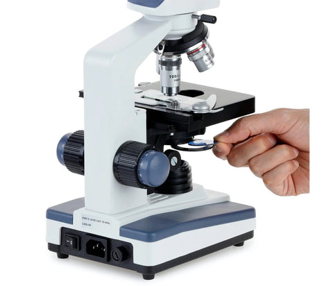GS-T120C Trinocular Compound Microscope with USB Camera 40X-2500X Digital Microscopes GreatGages   