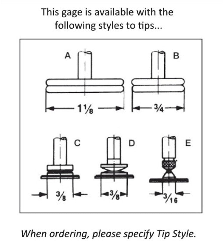 309-090-36652 Deep Throat Mechanical Thickness Gage 1" Range, 12" Reach Deep Throat Thickness Gage GreatGages   