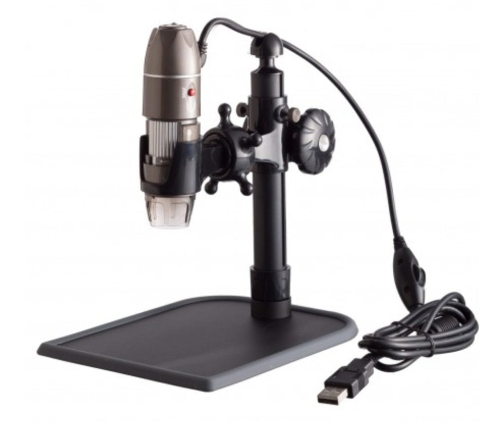 USB Digital Microscope 5X-500X Zoom, Stand, for PC or Mac Digital Microscopes GreatGages   