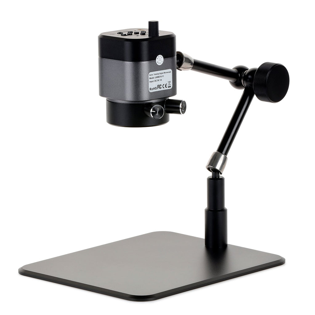 HDMI Digital Microscope w Articulating Arm, 10.5X-75X Digital Microscopes GreatGages   
